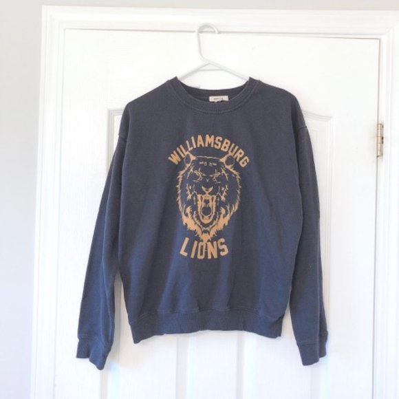 Garage Williamsburg Lions Sweater Navy Sweater Crewneck - Picture 2 of 2